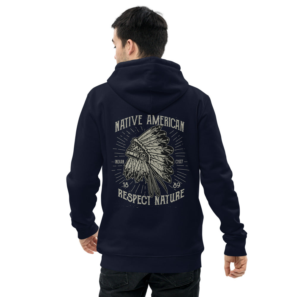 Sweat à capuche écologique Native American