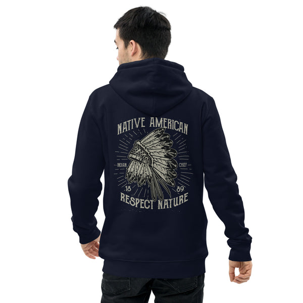 Sweat à capuche écologique Native American