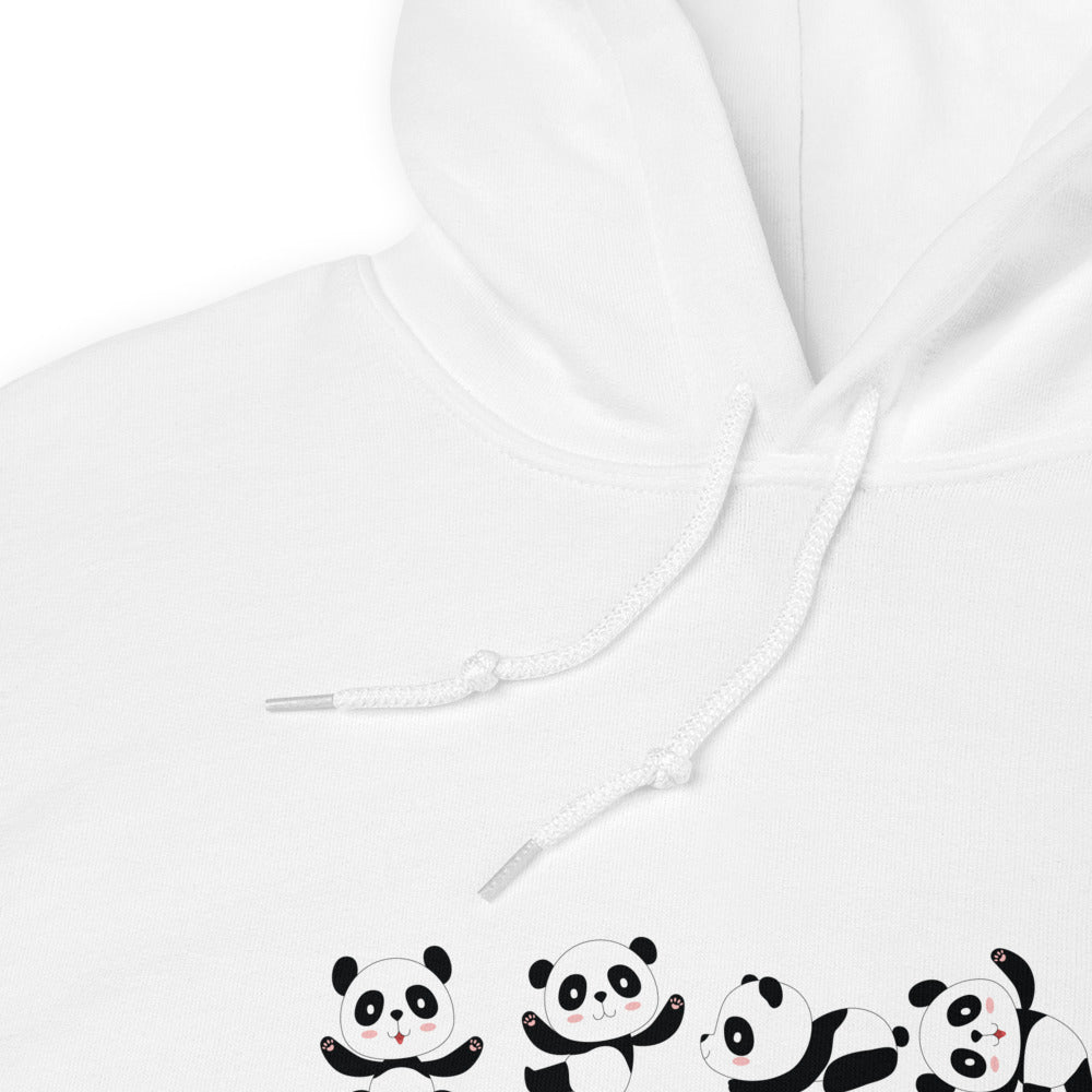 Sweat à capuche blanc five panda