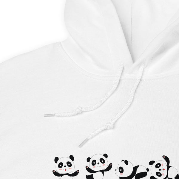 Sweat à capuche blanc five panda