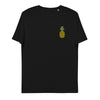 T-shirt en coton biologique avec motif ananas brodé