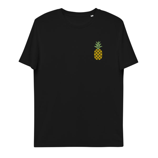 T-shirt en coton biologique avec motif ananas brodé