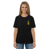 T-shirt en coton biologique avec motif ananas brodé