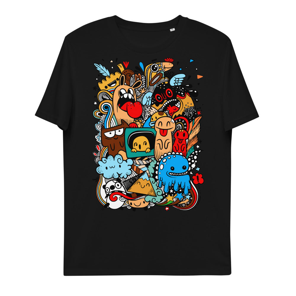 T-shirt monstres en coton biologique