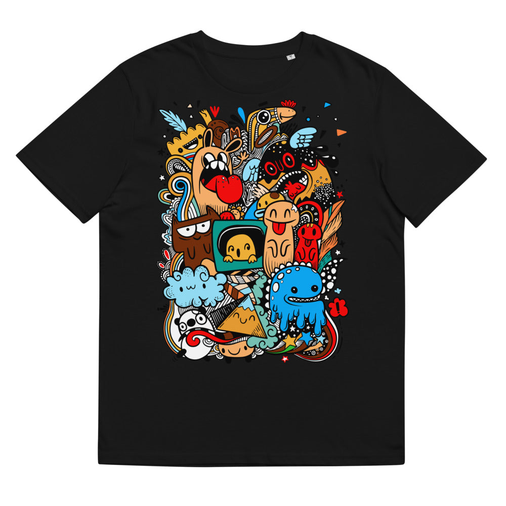 T-shirt monstres en coton biologique