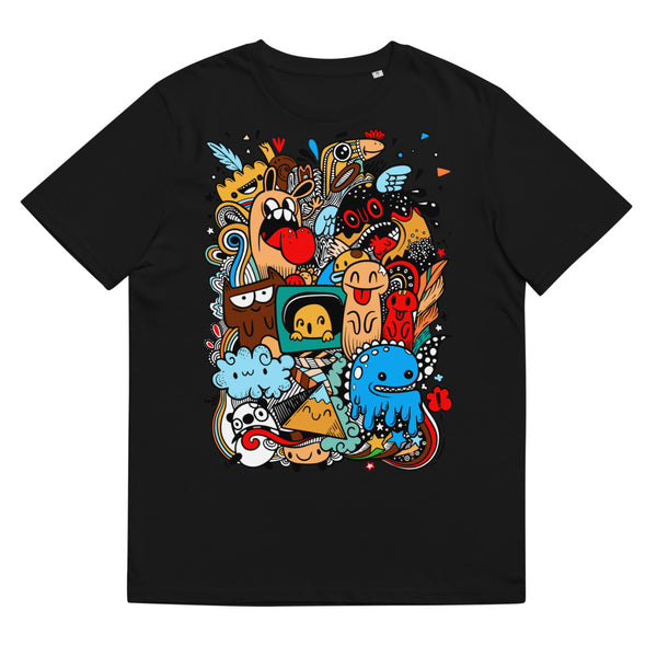 T-shirt monstres en coton biologique