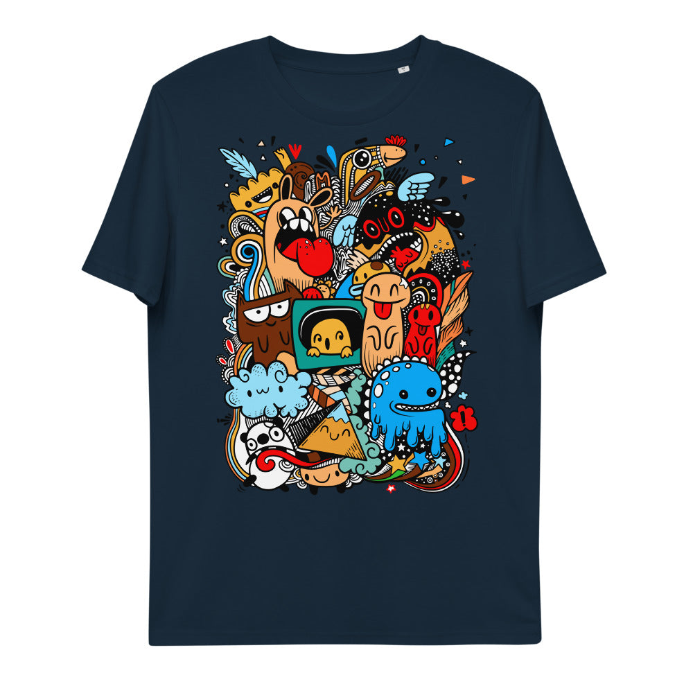 T-shirt monstres en coton biologique
