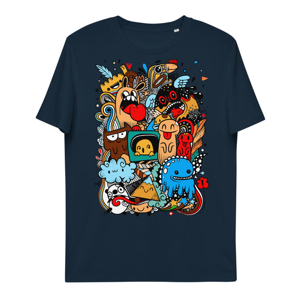 T-shirt monstres en coton biologique