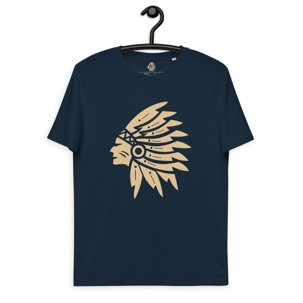 T-shirt en coton biologique - BLEU MARINE