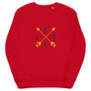 Sweatshirt rouge pour Femme Love direction