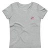 T-shirt moulant écologique femme logo brodé