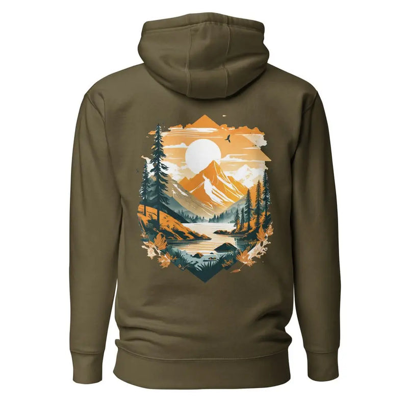 Sweat-a-capuche-kaki-design-nature-et-exploration