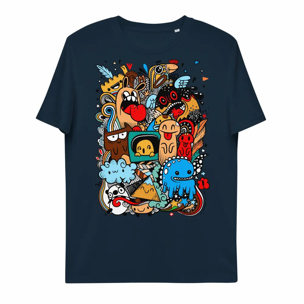 T-shirt monstres bleu