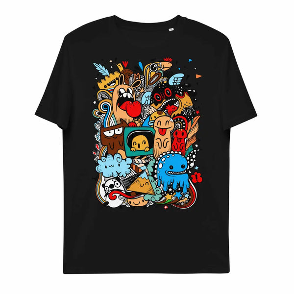 T-shirt monstres noir