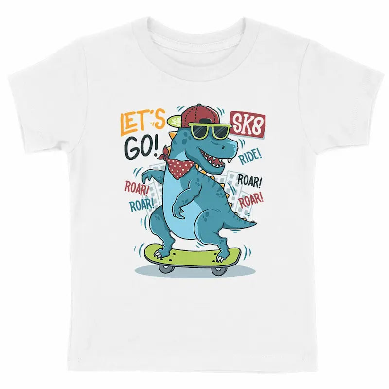 T-shirt enfant bio Dinosaure - Coton Équitable GOTS & Vegan