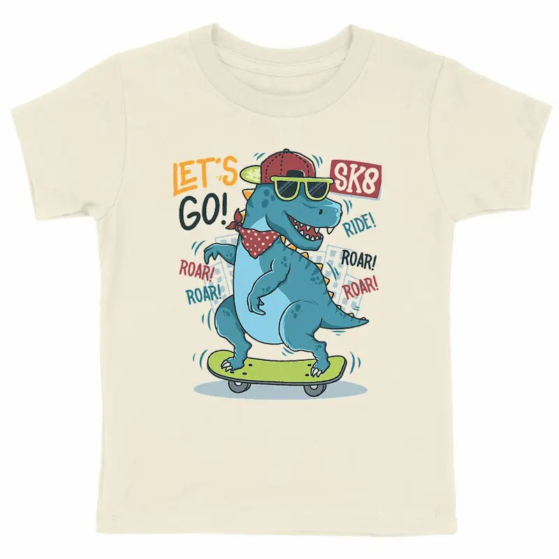 T-shirt enfant bio Dinosaure - Coton Équitable GOTS & Vegan
