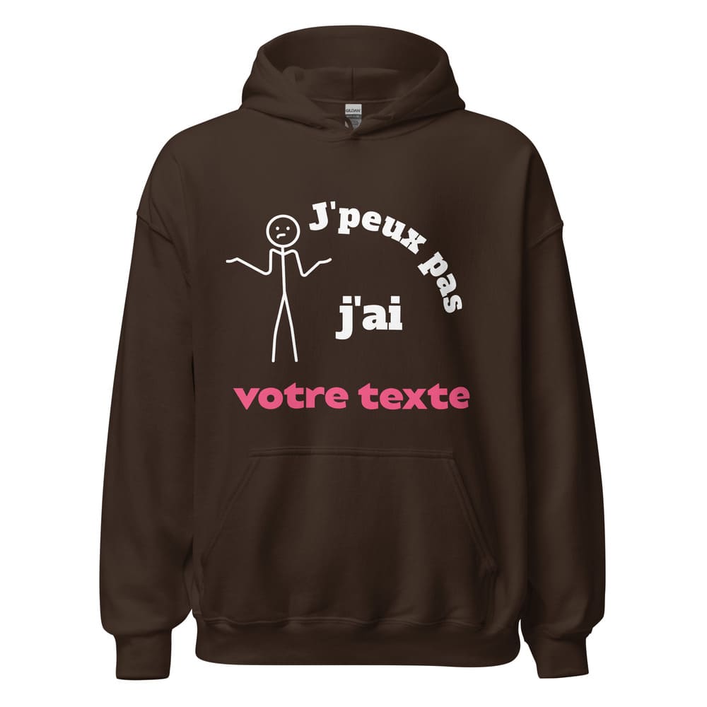 sweat a capuche chocolat