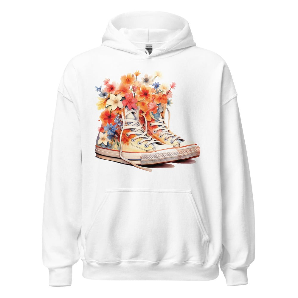 Sweat a capuche fleurs