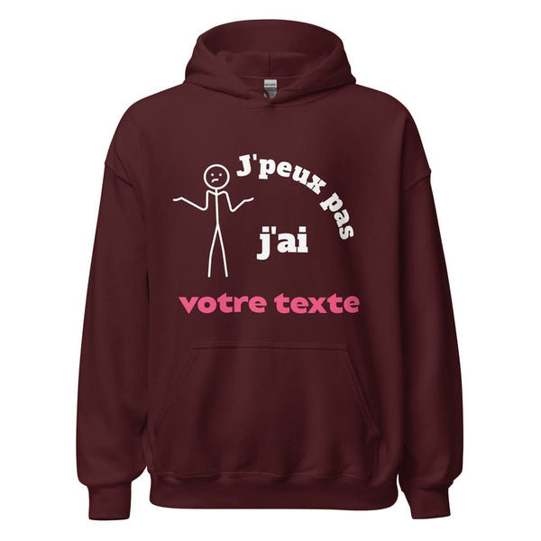 sweat a capuche marron