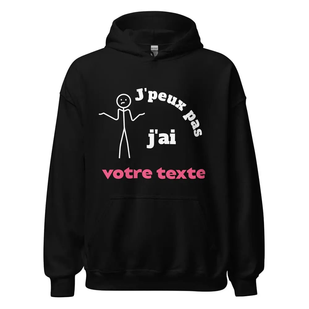 sweat a capuche noir homme