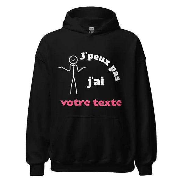 sweat a capuche noir homme