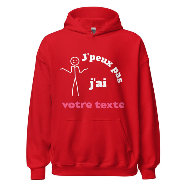 sweat a capuche rouge