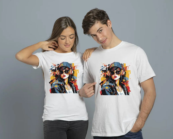couple t-shirt unisexe design