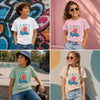 t-shirt Dinosaur unisexe 04-14 ans en coton bio pour enfant