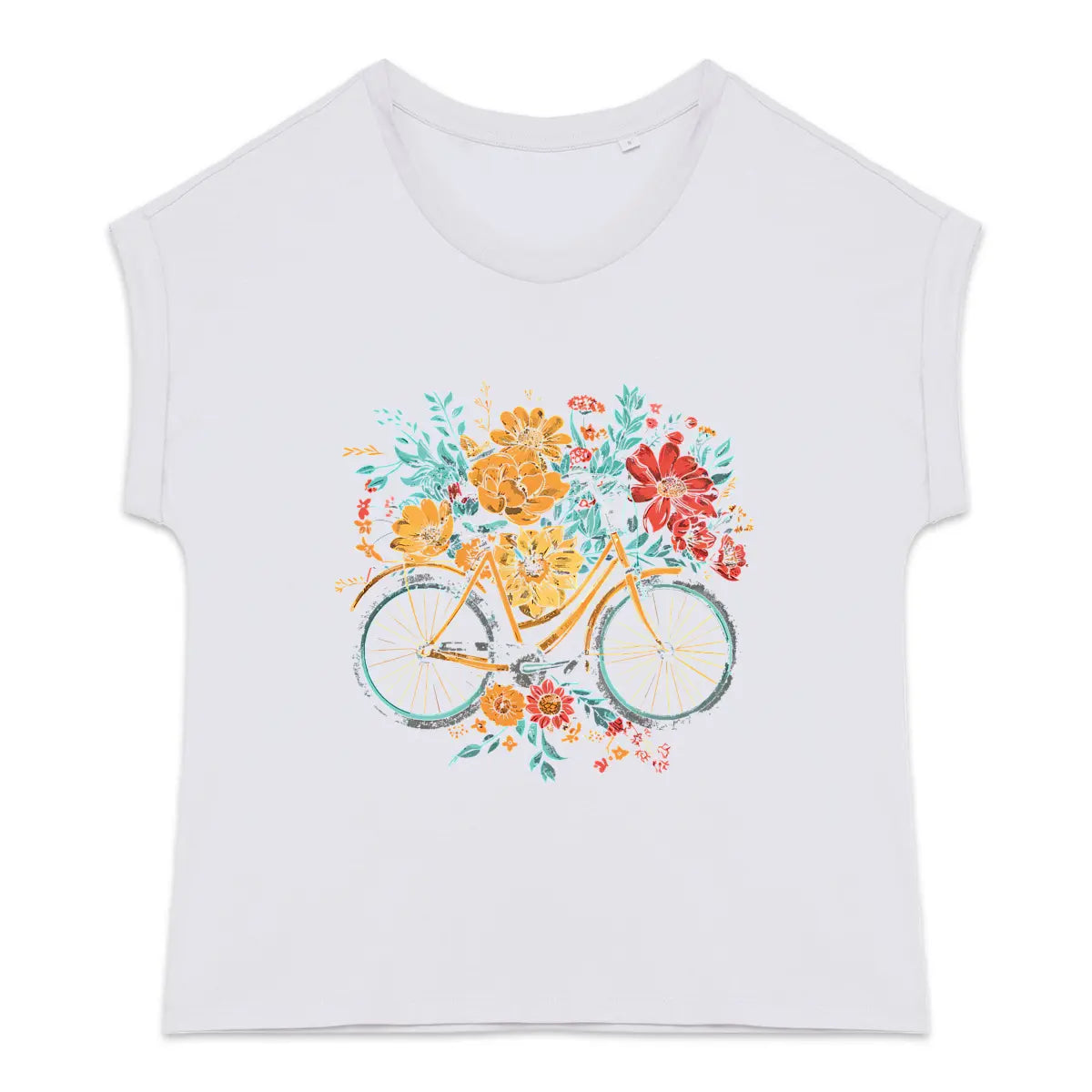 t-shirt femme design fleuri