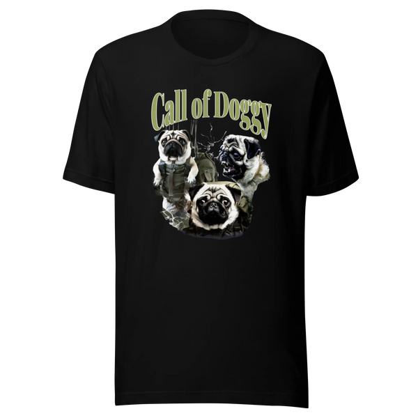 t-shirt race de chien carlin 