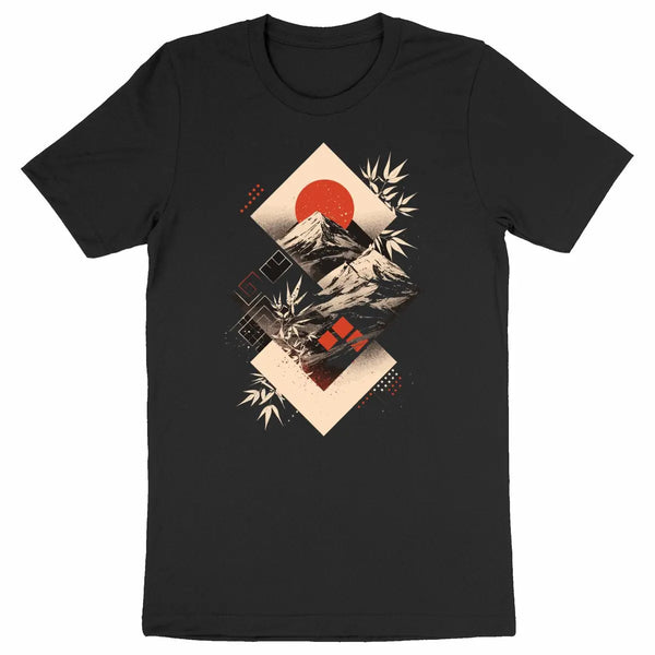 t-shirt graphique noir