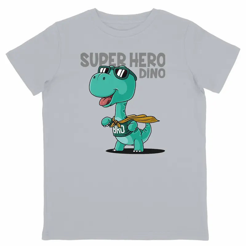 tee shirt gris enfant en coton bio 