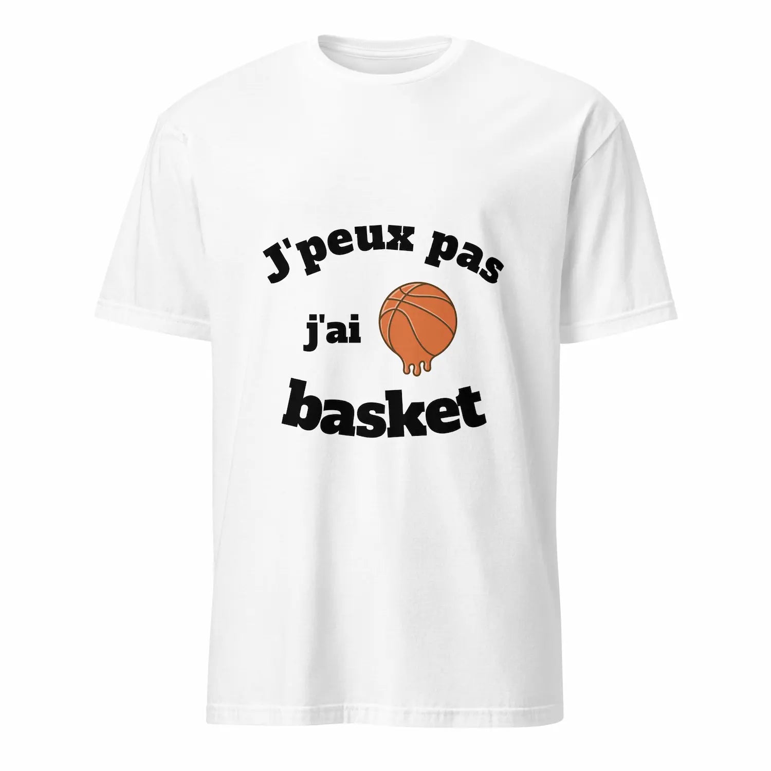 T-shirt J'peux pas j'ai basket blanc
