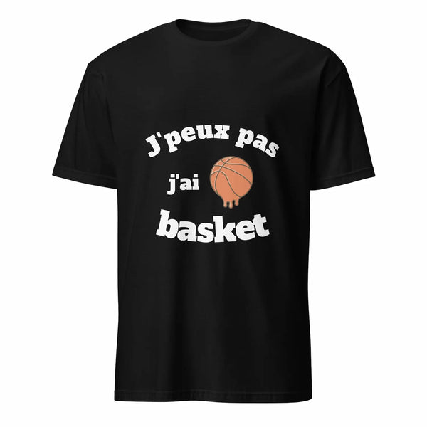 T-shirt J'peux pas j'ai basket noir