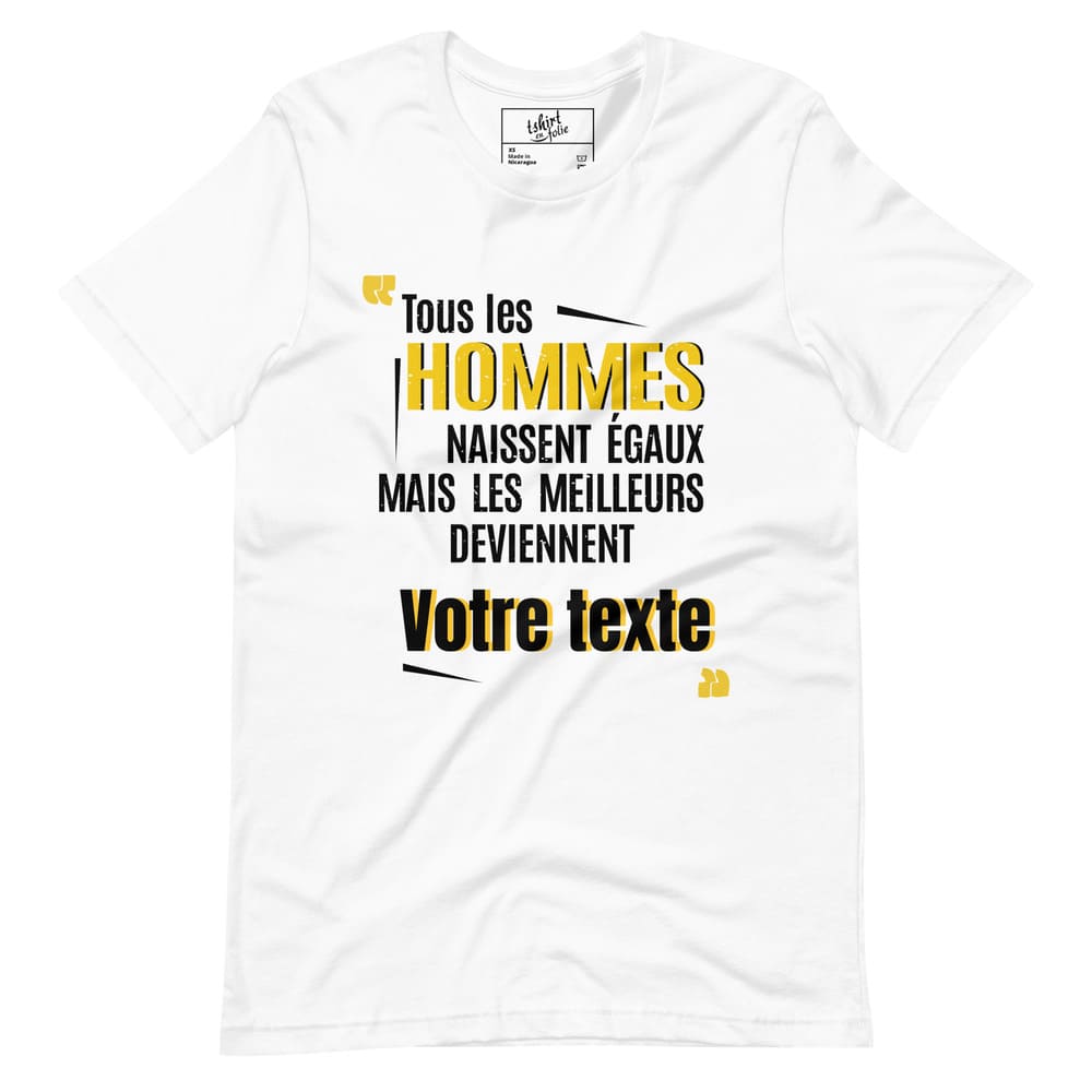 tous les hommes naissent égaux-t-shirt