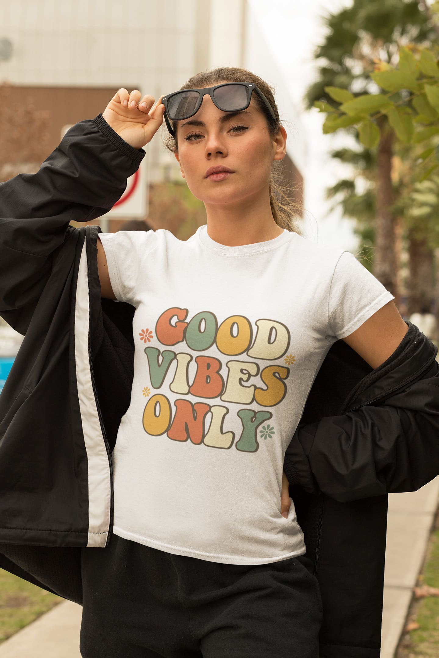 t-shirt femme good vibes 100% bio