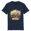 t-shirt motard bleu marine