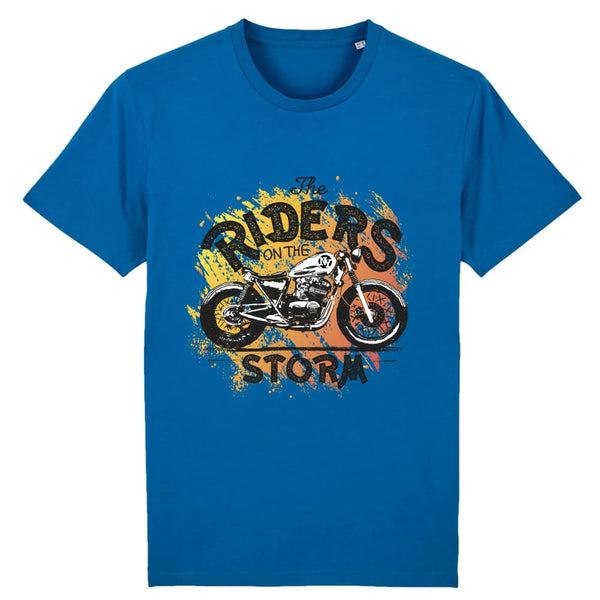 t-shirt motard bleu