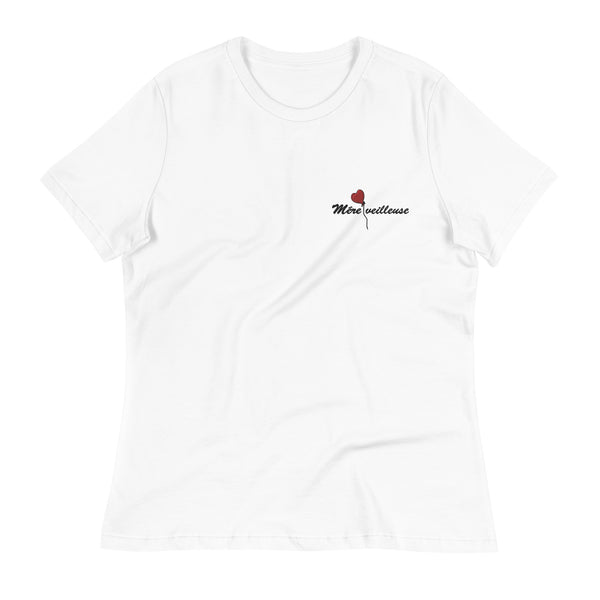 T-shirt fête des mères avec logo brodé