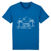 T-shirt homme en coton bio - planche de Surf Bleu