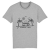 T-shirt homme en coton bio - planche de Surf Gris