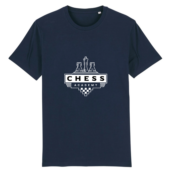 Marine - T-shirt Chess academy - 100% Coton Bio