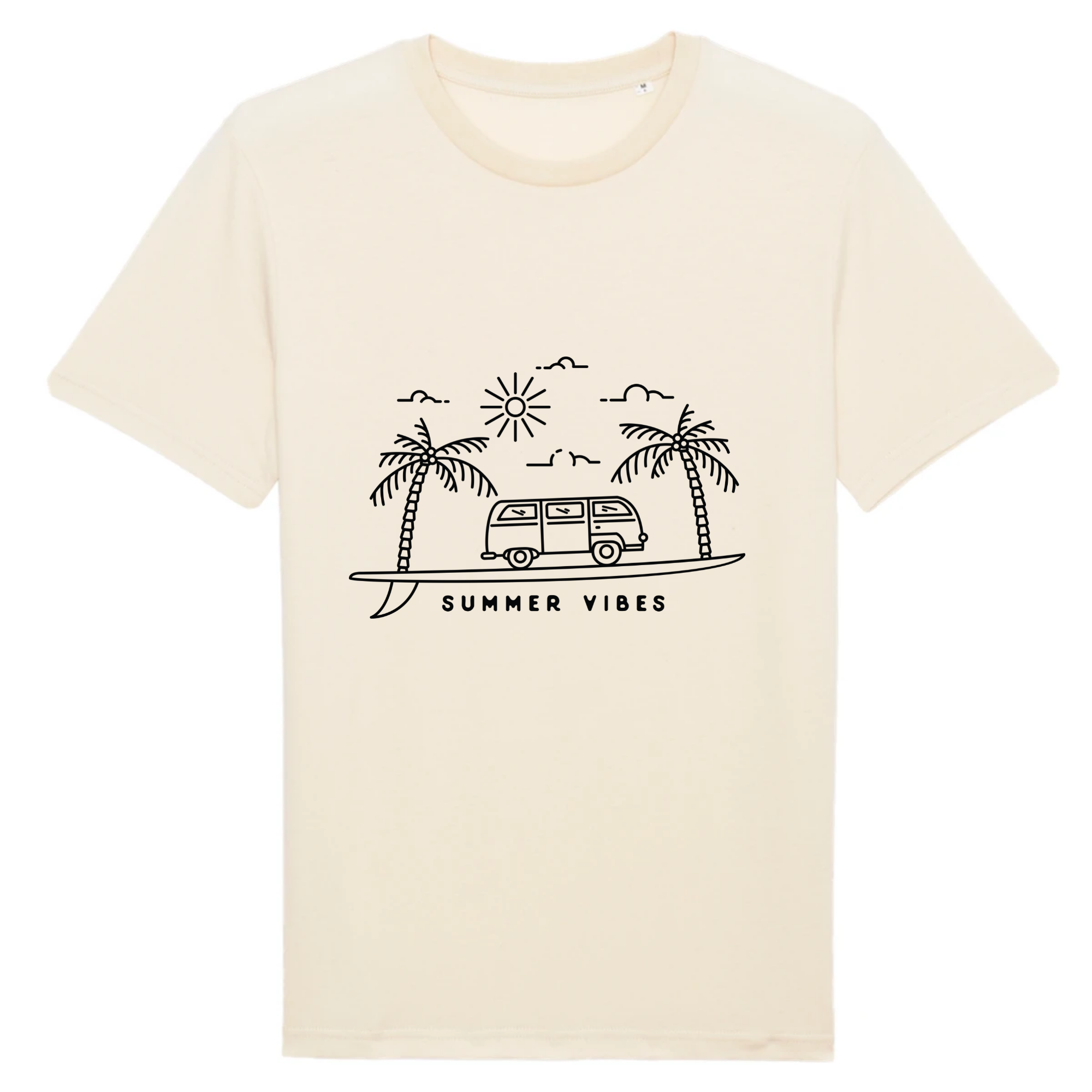 T-shirt homme en coton bio - planche de Surf