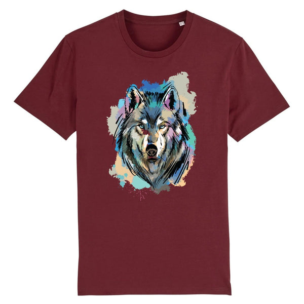 T-shirt bordeaux loup