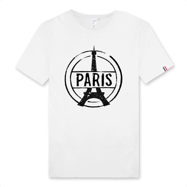 t-shirt blanc made in France, Tour Effeil, Paris