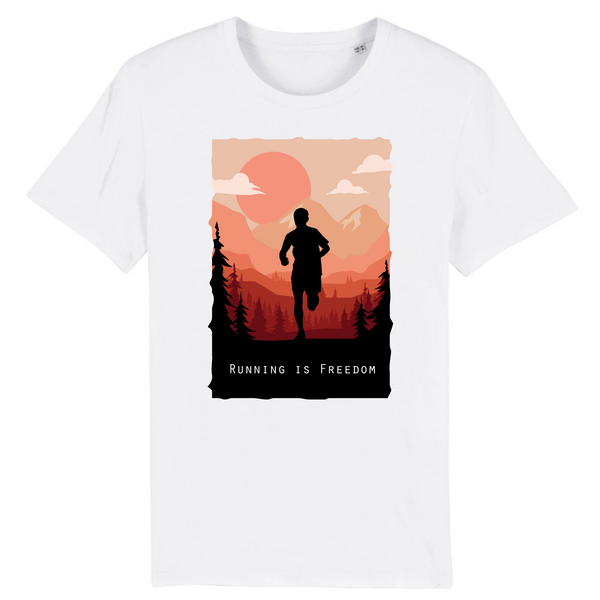 T-shirt Blanc col rond en coton bio léger