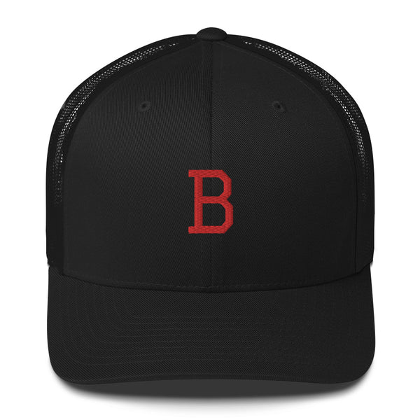 Casquette Trucker brodé de la lettre B