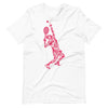 tee shirt blanc design tennisman