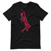 tee shirt noir design tennisman