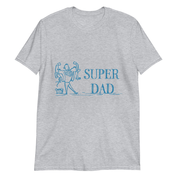 T-shirt gris Super papa